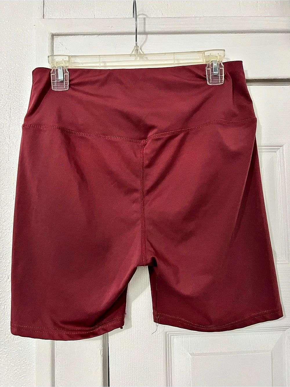 Women's Burgundy Bike Shorts size Large